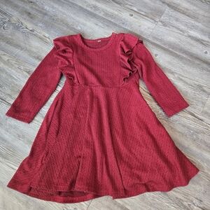 3T Girls Elegant Red Kids Dress